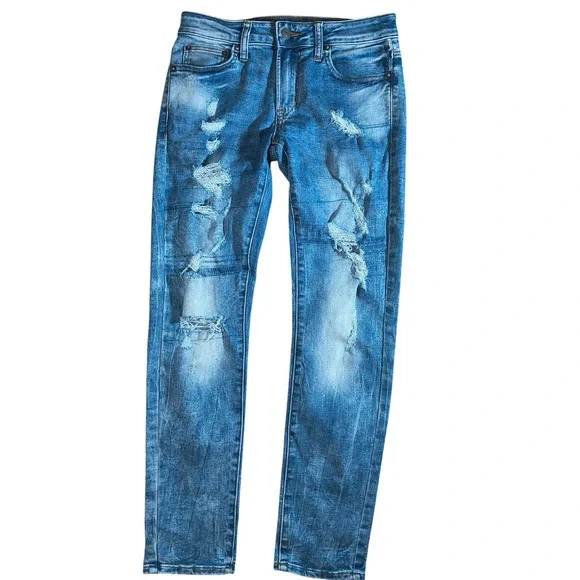 American Eagle NE(X)T Level Flex Skinny Ripped Distressed Denim Jeans Mens - Picture 1 of 13